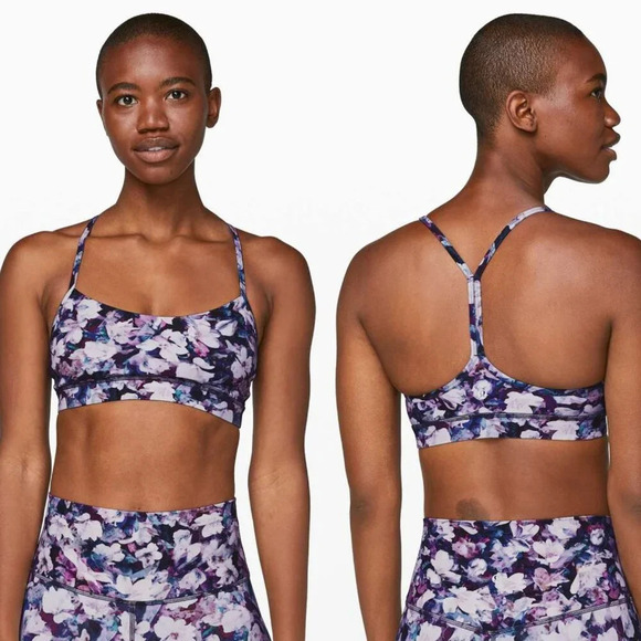 Lululemon Flow Y Racerback Sports Bra *Nulu Utopia Multi - 27021 - Picture 1 of 8